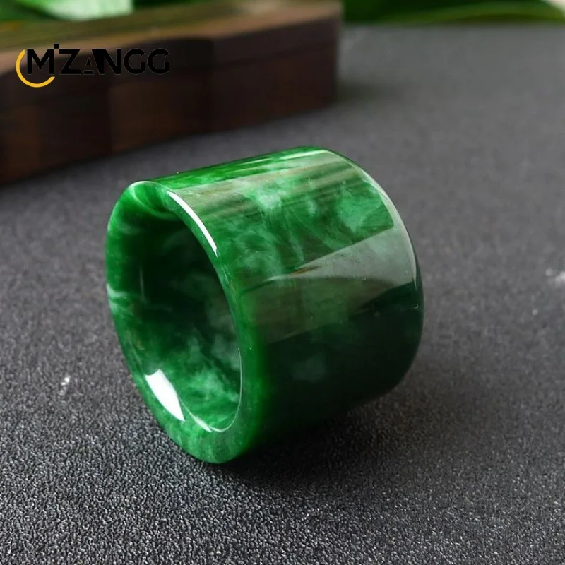 Doğal Myanmar Jadeite yüzük çi - Men Fashion Rave incelemesi ve fiyatı