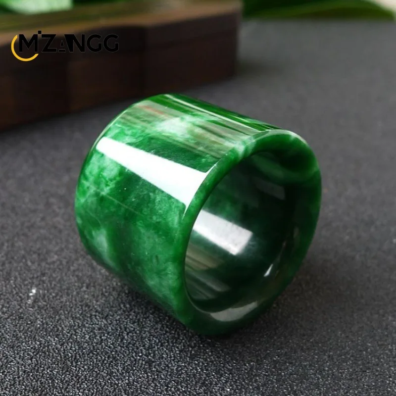 Doğal Myanmar Jadeite yüzük çi - Men Fashion Rave incelemesi ve fiyatı