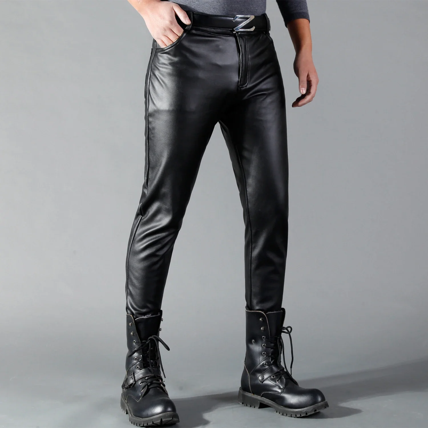 Erkek deri pantolon sıska Fit  - Men Fashion Rave incelemesi ve fiyatı