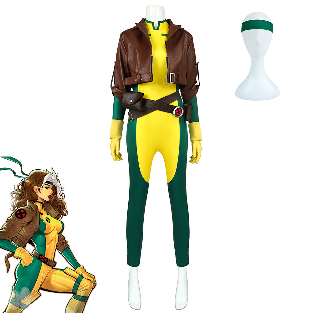 2026 Yeni Rogue X-Men Cosplay  - Mens Fashion Jumpsuit incelemesi ve fiyatı