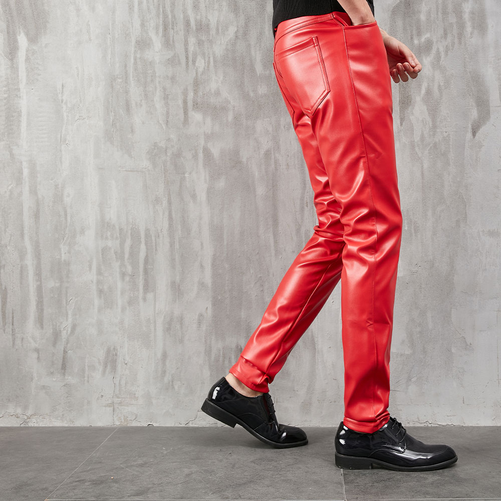 Erkek deri pantolon sıska Fit  - Men Fashion Rave incelemesi ve fiyatı
